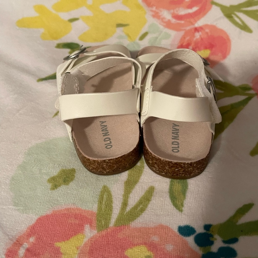 White sandals